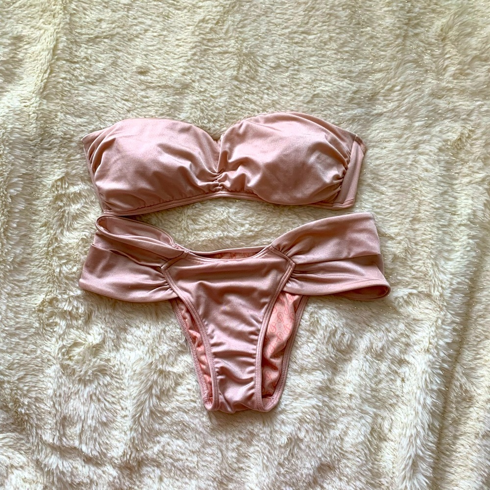 Victoria’s Secret Light Pink Bandeau 2-piece Bikini